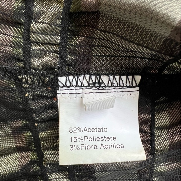 ALEXANDER MCQUEEN 1995 GREEN JACKET MULTICOLOUR STRINGS VINTAGE MADE IN ITALY 40 - Picture 14 of 17